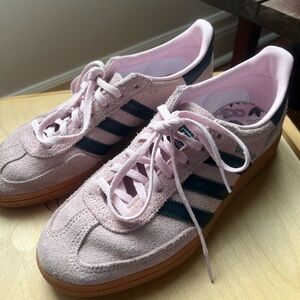 Adidas Pink Spezial Brushed Suede Gum Sole Unisex Sneakers